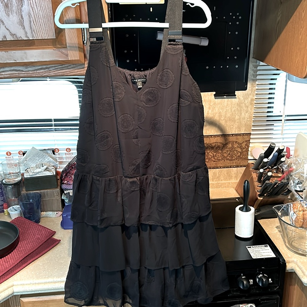 14 Lane Bryant, black dress